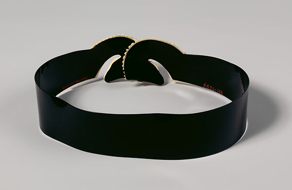 Evening belt, Schiaparelli (French, founded 1927), plastic (cellulose nitrate), French