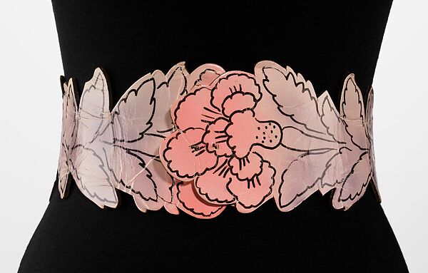 Evening belt, Schiaparelli (French, founded 1927), leather, French 