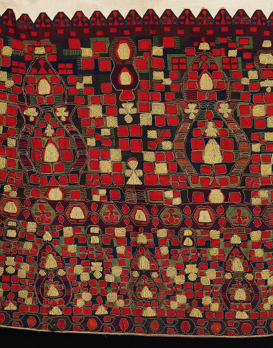 Dress, linen, silk, metal, Greek