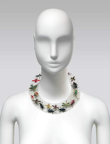 Necklace, Schiaparelli (French, founded 1927), synthetic, metal, French 