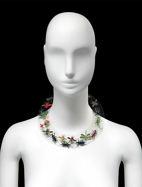 Necklace, Schiaparelli (French, founded 1927), synthetic, metal, French