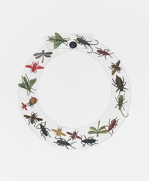 Necklace, Schiaparelli (French, founded 1927), synthetic, metal, French