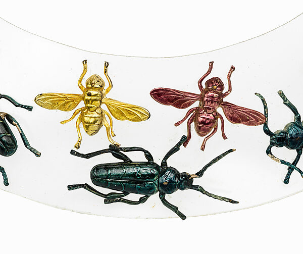 Necklace, Schiaparelli (French, founded 1927), synthetic, metal, French