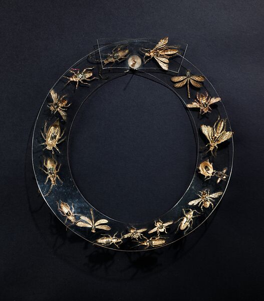 Necklace, Schiaparelli (French, founded 1927), synthetic, metal, French