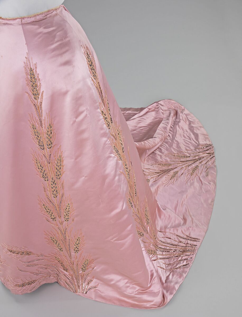 Ball gown, House of Worth (French, 1858–1956), silk, rhinestones, French