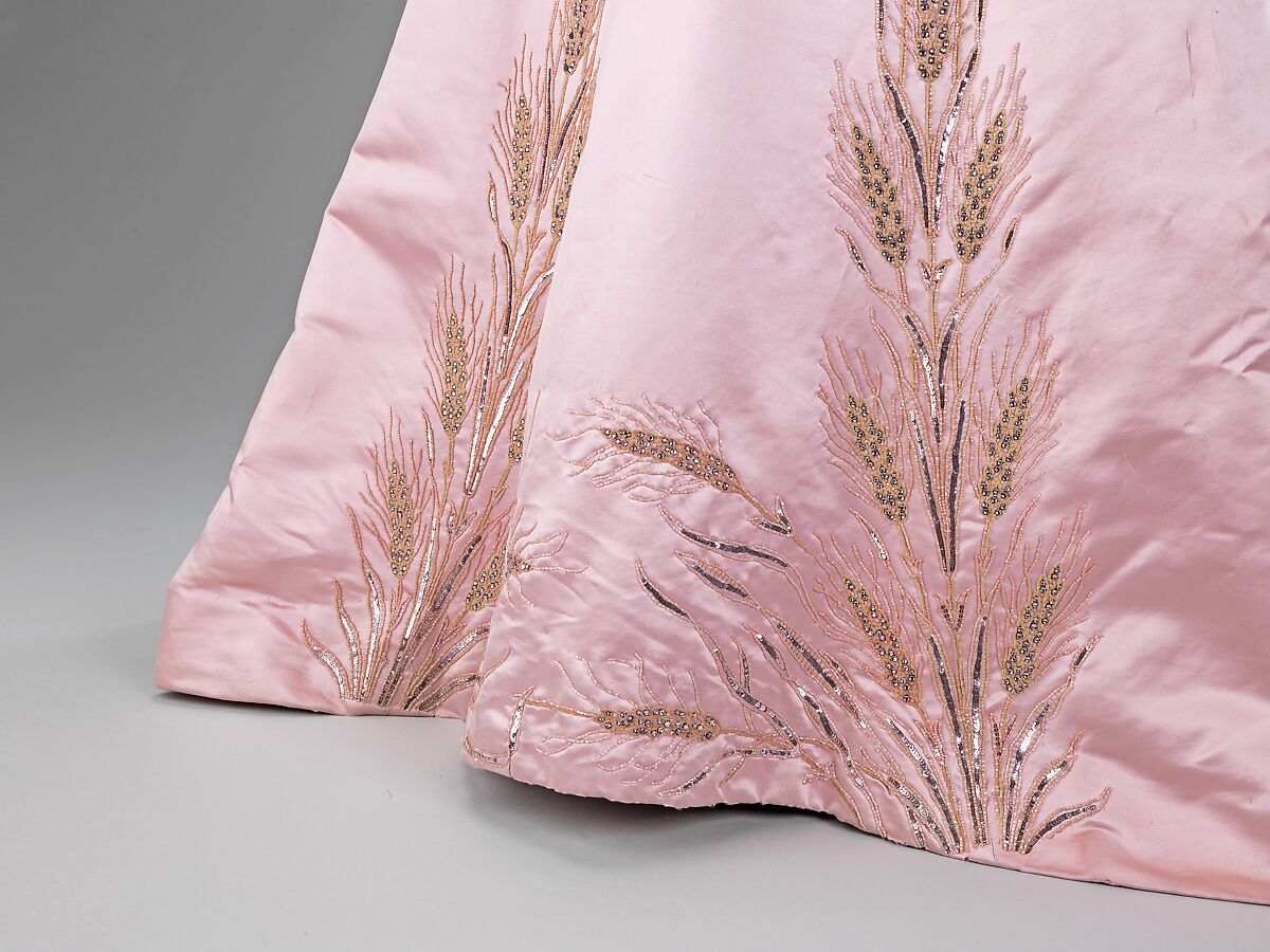 Ball gown, House of Worth (French, 1858–1956), silk, rhinestones, French