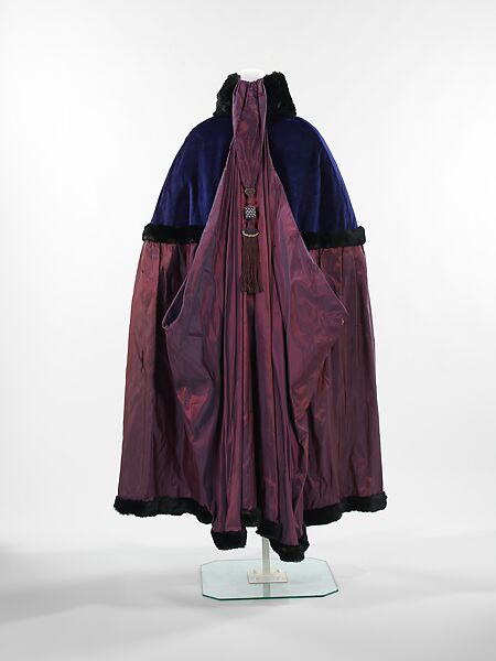 Evening coat, Knox, silk, fur, American