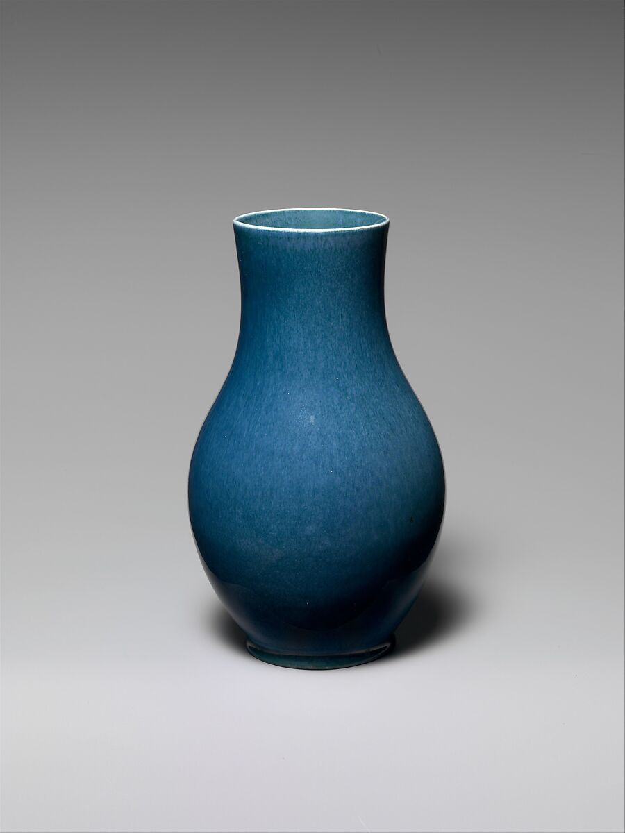 Vase, Charles Volkmar (American, Baltimore, Maryland 1841–1914 Metuchen, New Jersey), White earthenware, American 