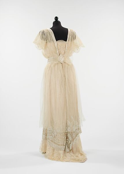 Evening dress, Plaza Gown Parlors, silk, American