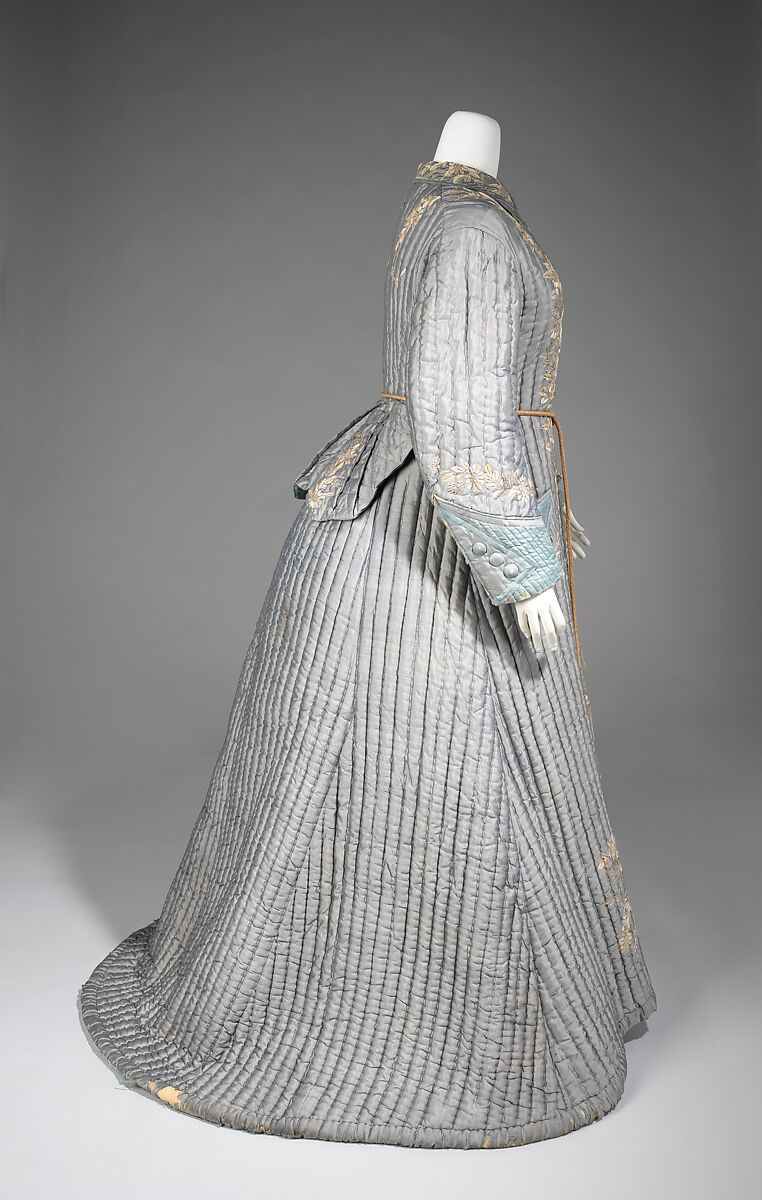 Dressing gown, silk, Japanese