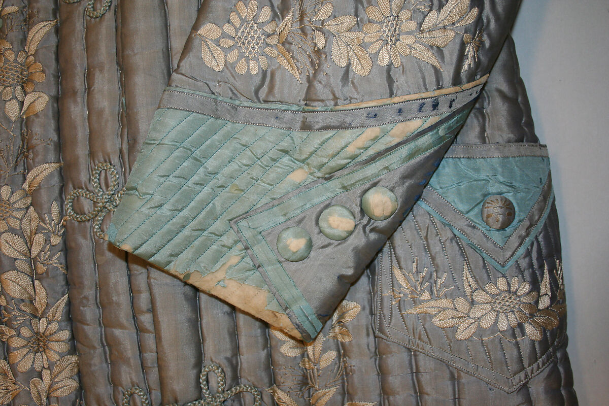 Dressing gown, silk, Japanese