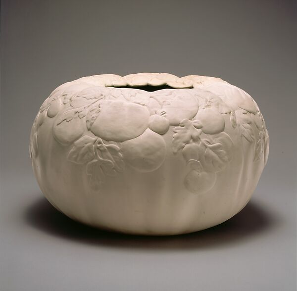 Vase, Designed by Louis C. Tiffany (American, New York 1848–1933 New York), Glazed white earthenware, American