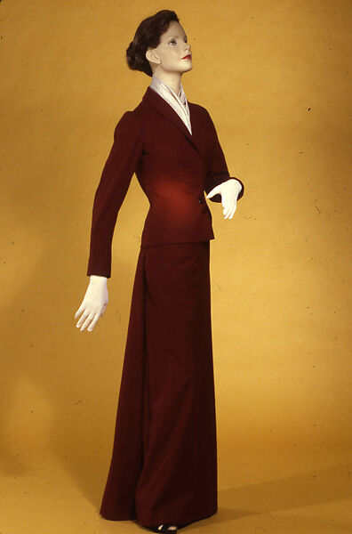 Ensemble, Charles James (American, born Great Britain, 1906–1978), wool, silk, American