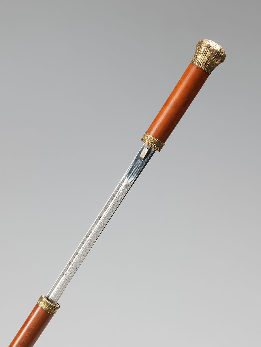 Cane, wood, metal, Spanish