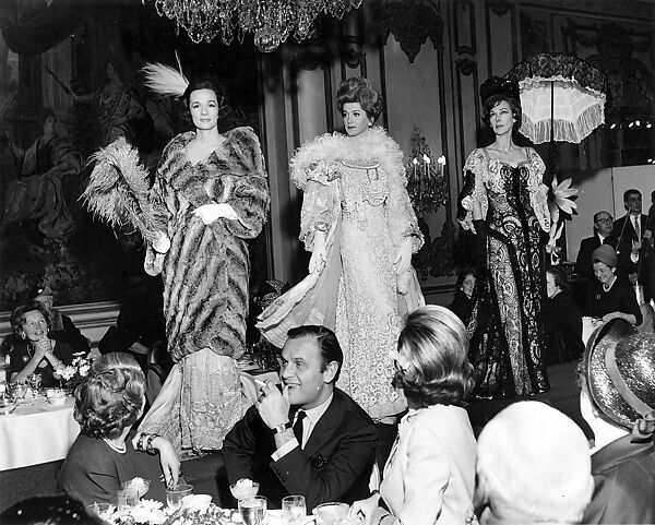 Evening dress, Charles Klein, cotton, silk, French