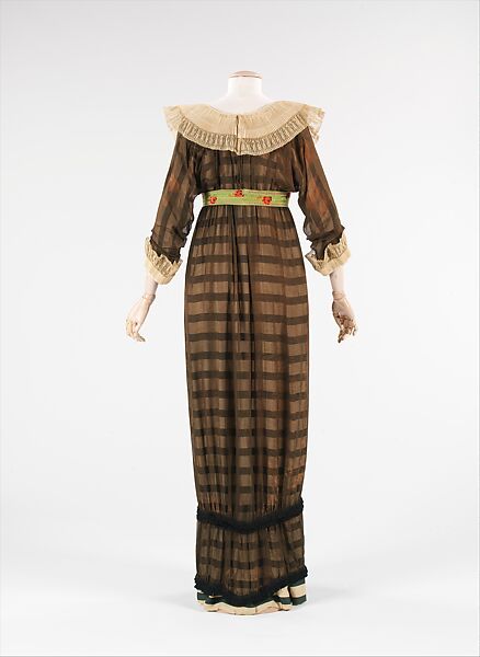 Evening dress, Paul Poiret (French, Paris 1879–1944 Paris), silk, linen, French