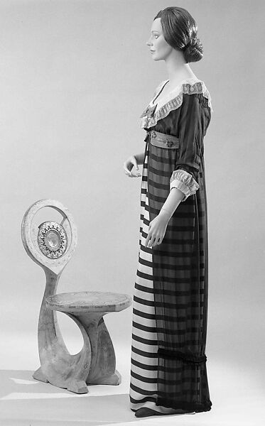 Evening dress, Paul Poiret (French, Paris 1879–1944 Paris), silk, linen, French