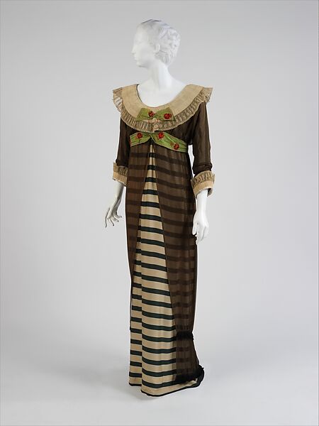 Evening dress, Paul Poiret (French, Paris 1879–1944 Paris), silk, linen, French