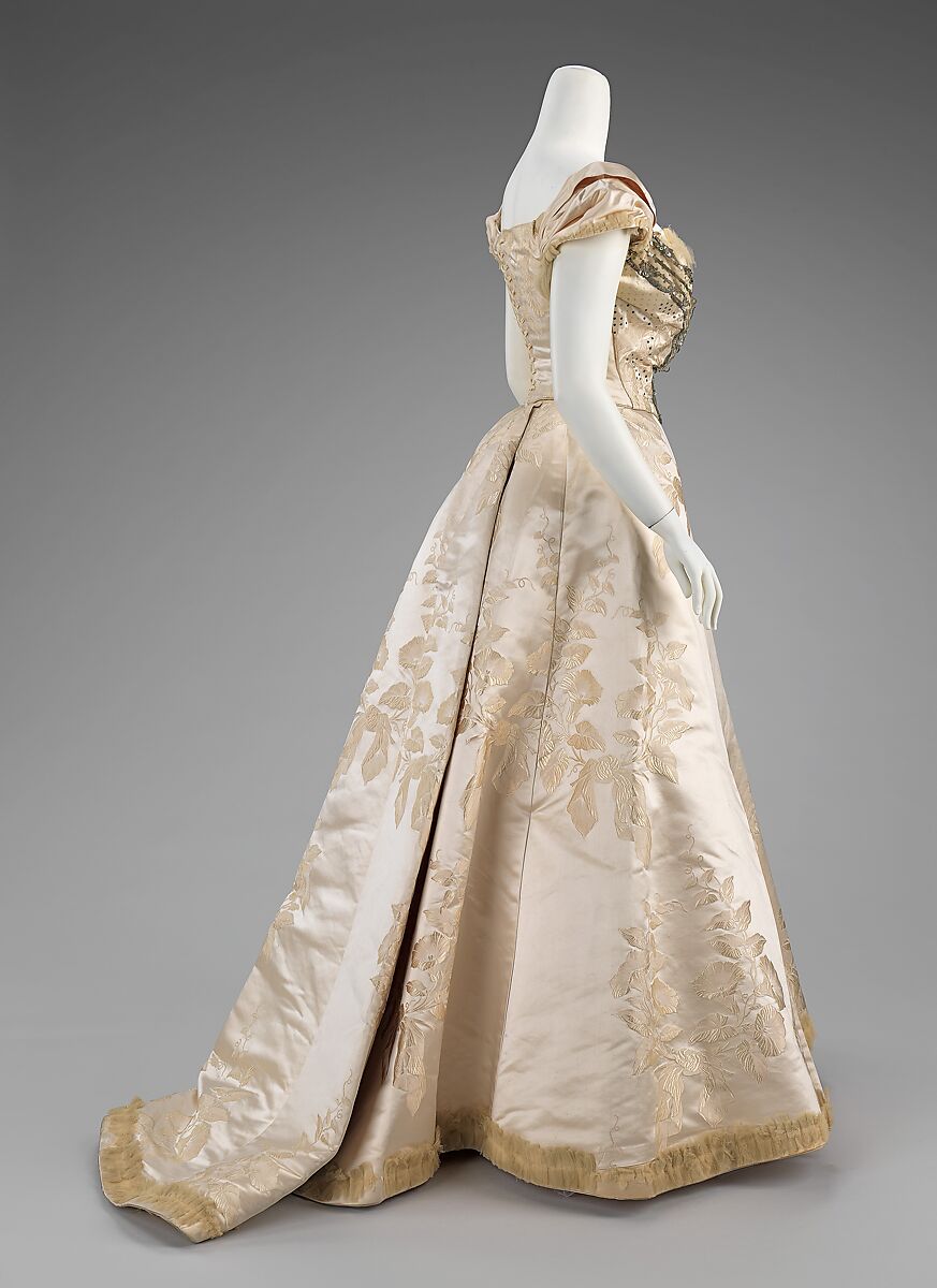 Ball gown, House of Worth (French, 1858–1956), silk, French