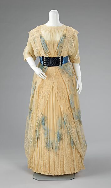 Dinner dress, House of Worth (French, 1858–1956), silk, rhinestones, French 