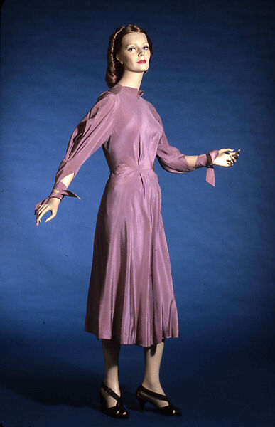 Dress, Charles James (American, born Great Britain, 1906–1978), silk, American