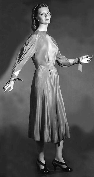 Dress, Charles James (American, born Great Britain, 1906–1978), silk, American