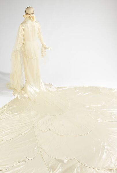 Wedding ensemble, Callot Soeurs (French, active 1895–1937), silk, plastic (cellulose acetate), linen, leather, French