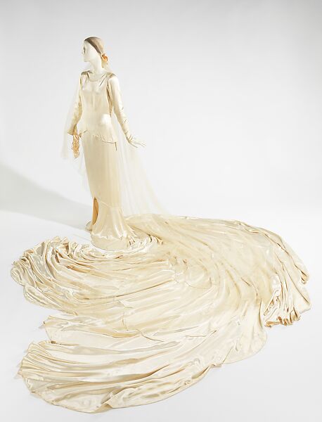Wedding ensemble, Callot Soeurs (French, active 1895–1937), silk, plastic (cellulose acetate), linen, leather, French 