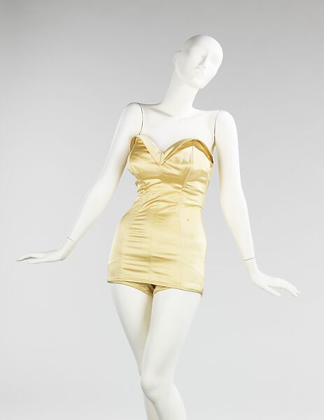 Bathing suit, Carolyn Schnurer (American, born New York, 1908–1998 Palm Beach, Florida), synthetic, American 