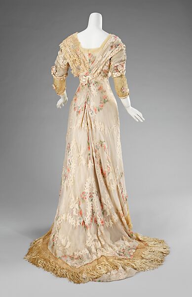 Dinner dress, silk, American