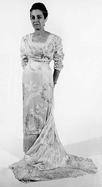 Dinner dress, silk, American