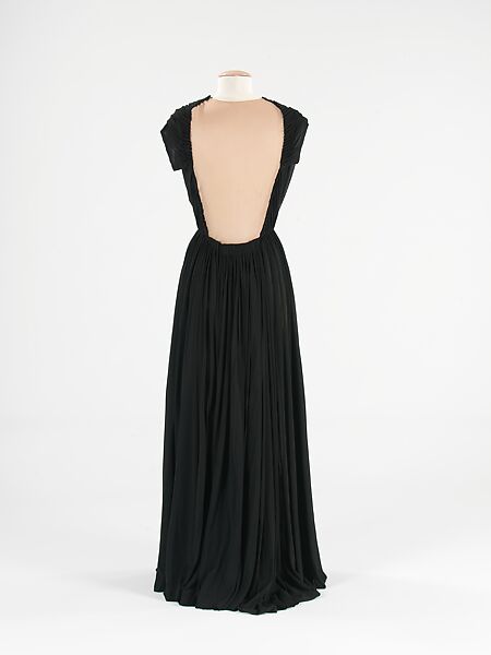 Evening dress, Attributed to Alix (French, 1934–1942), silk, French