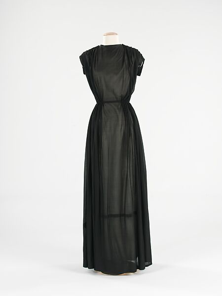 Evening dress, Attributed to Alix (French, 1934–1942), silk, French 