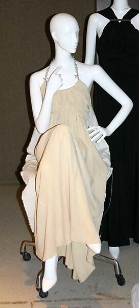 Evening dress, House of Vionnet (French, active 1912–14; 1918–39), silk, rhinestones, French