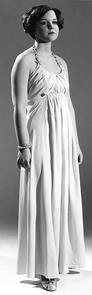 Evening dress, House of Vionnet (French, active 1912–14; 1918–39), silk, rhinestones, French