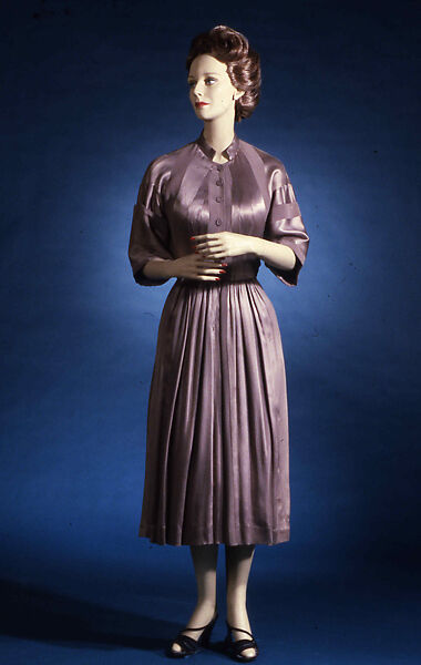 Dress, Charles James (American, born Great Britain, 1906–1978), silk, American