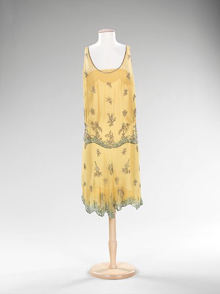 Evening dress, Peggy Hoyt (American, 1893–1937), silk, rhinestones, American 