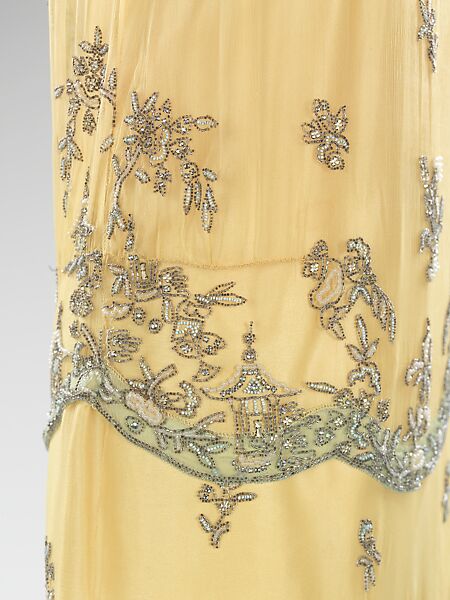 Evening dress, Peggy Hoyt (American, 1893–1937), silk, rhinestones, American