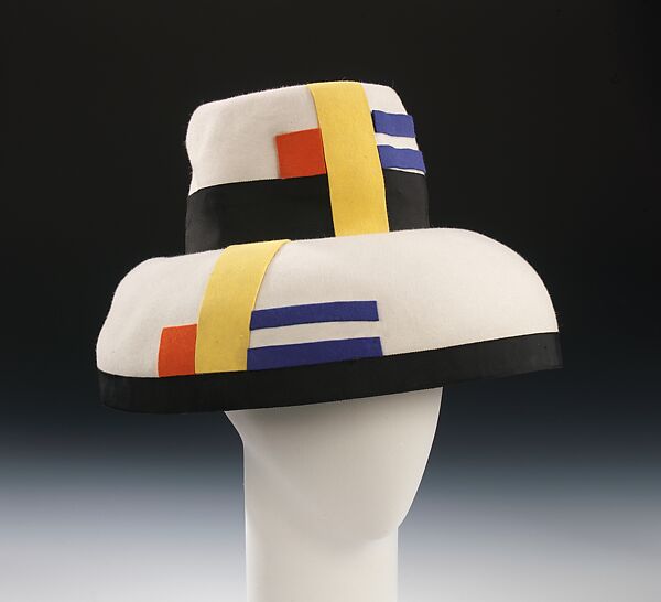 "Mondrian", Sally Victor (American, 1905–1977), wool, silk, American 
