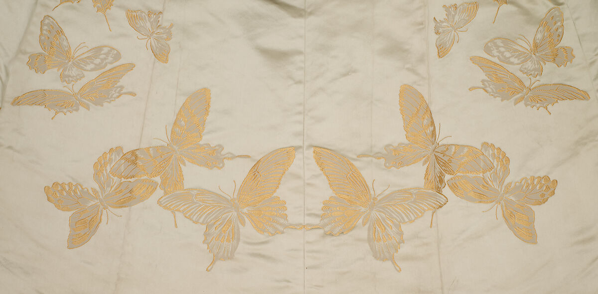 Ball gown, House of Worth (French, 1858–1956), silk, rhinestones, metal, French