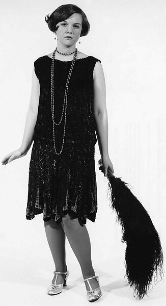 Evening dress, silk, French