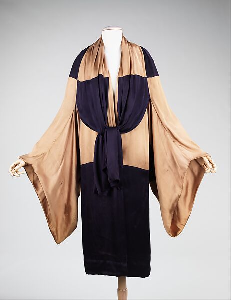 Evening coat, Attributed to Paul Poiret (French, Paris 1879–1944 Paris), synthetic, French 