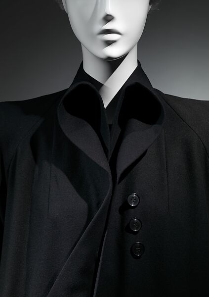 Coat, Charles James (American, born Great Britain, 1906–1978), wool, silk, American