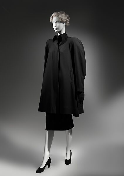 Coat, Charles James (American, born Great Britain, 1906–1978), wool, silk, American