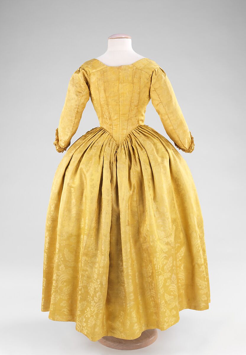 Dress, silk, British
