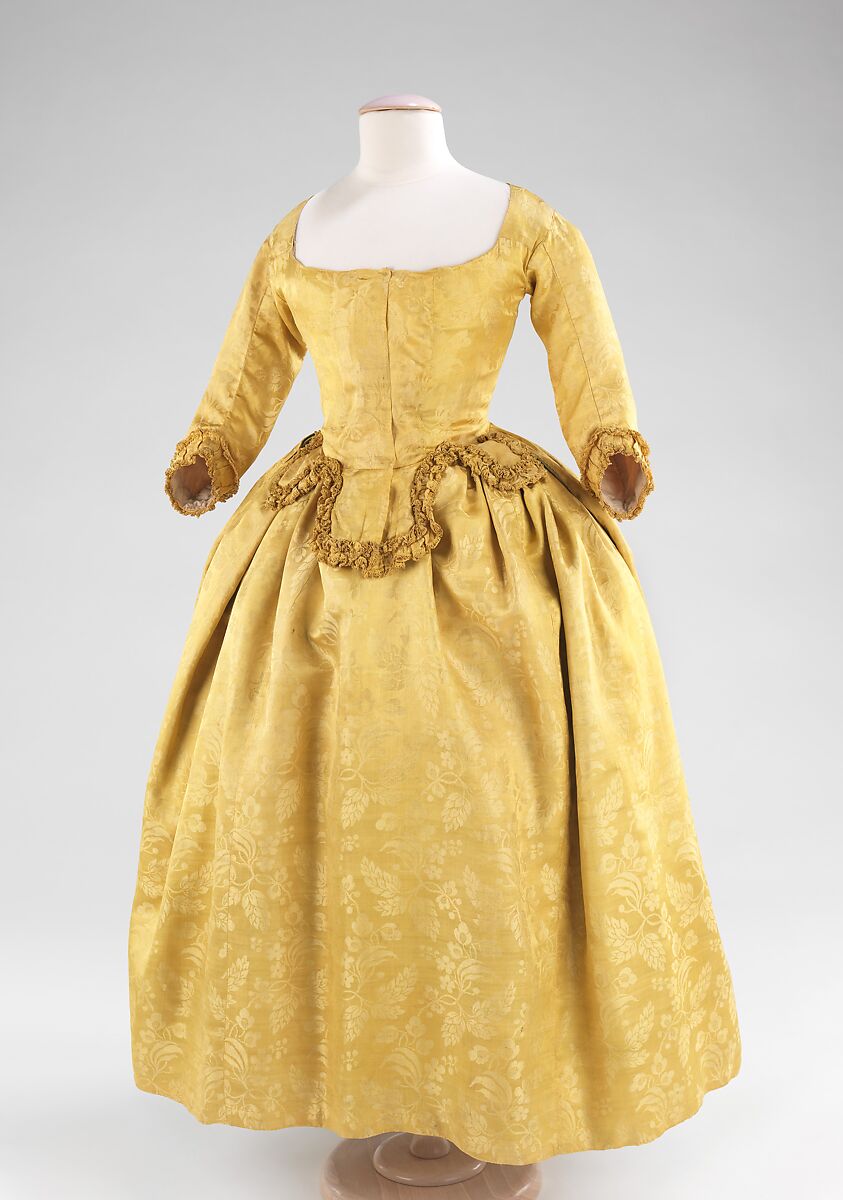 Dress, silk, British 