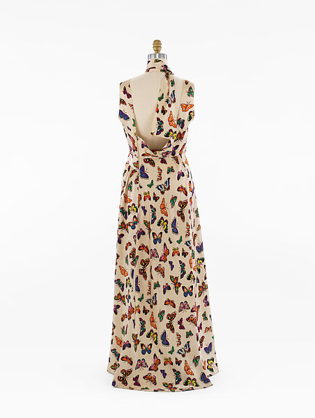 Evening dress, Schiaparelli (French, founded 1927), silk, French
