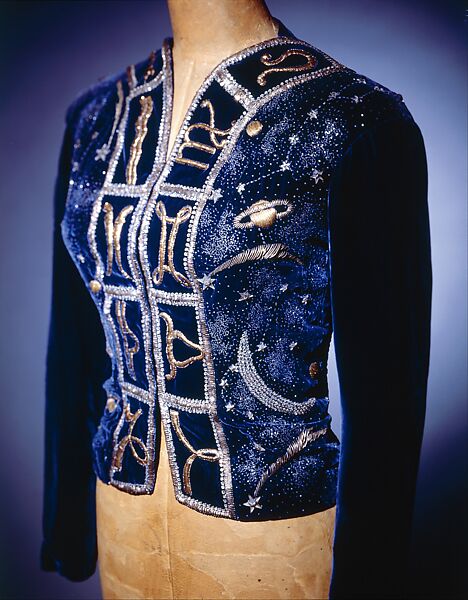 Evening jacket, Schiaparelli (French, founded 1927), silk, metal, rhinestones, glass, French