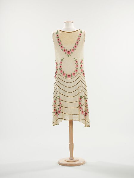 Evening dress, cotton, French