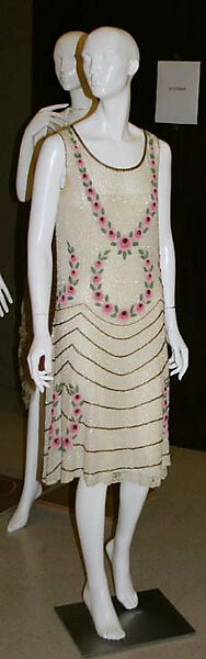 Evening dress, cotton, French